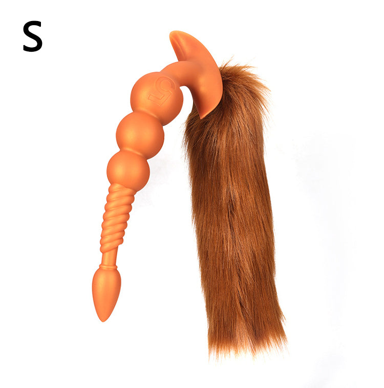 Rama - Silicone Anal Beads  - 3 Anal Balls With Tail - Anal Trainer