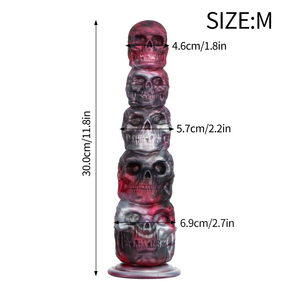 Skull - Silicone Anal Beads - Insertable Anal Plug - Anal Stimulation Sex Toy