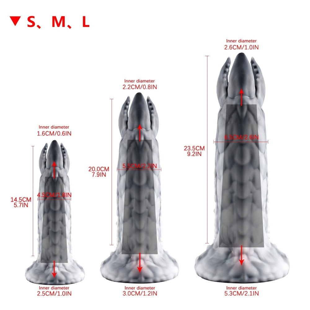 Nothosaur ZERGER - Alien Ovipositor Dildo - Monster with teeth-5