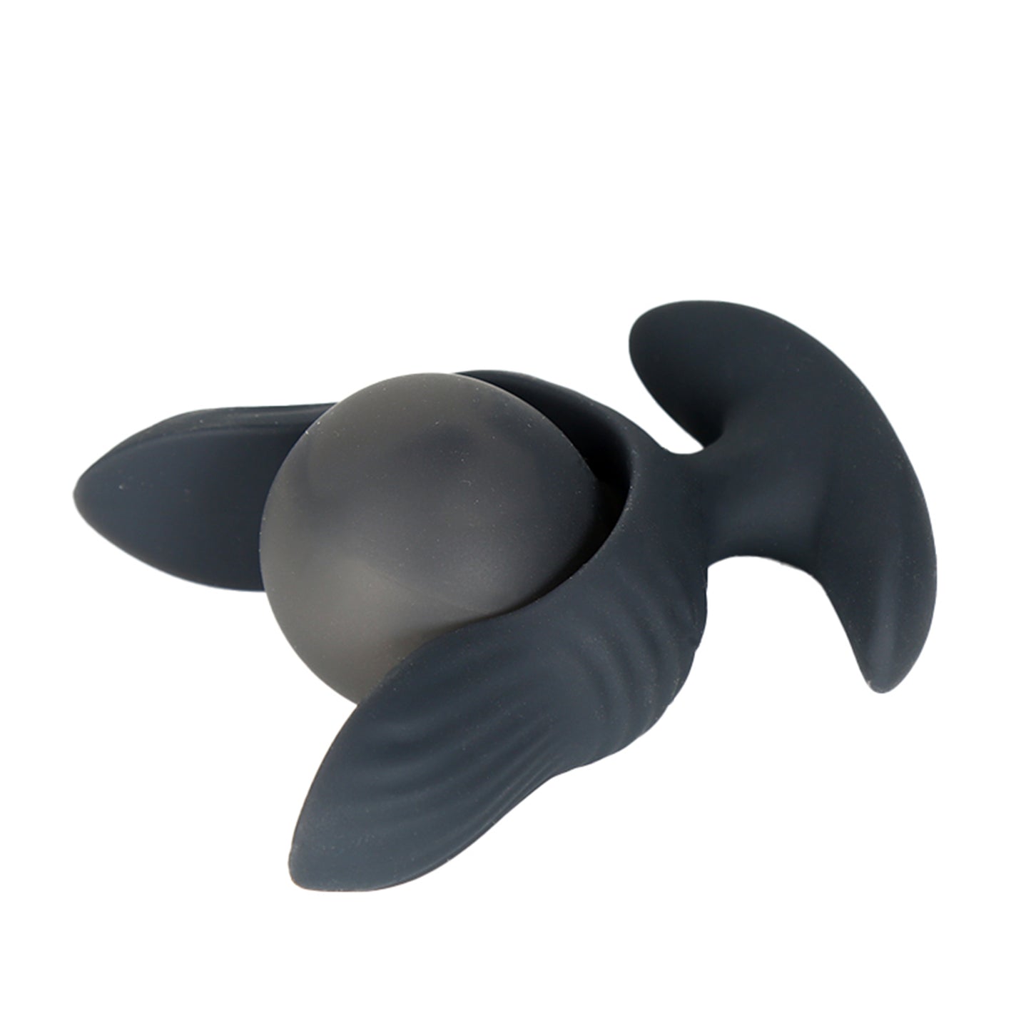 Petal - Inflatable Vibrating Butt Plug - Black Anal Dilator