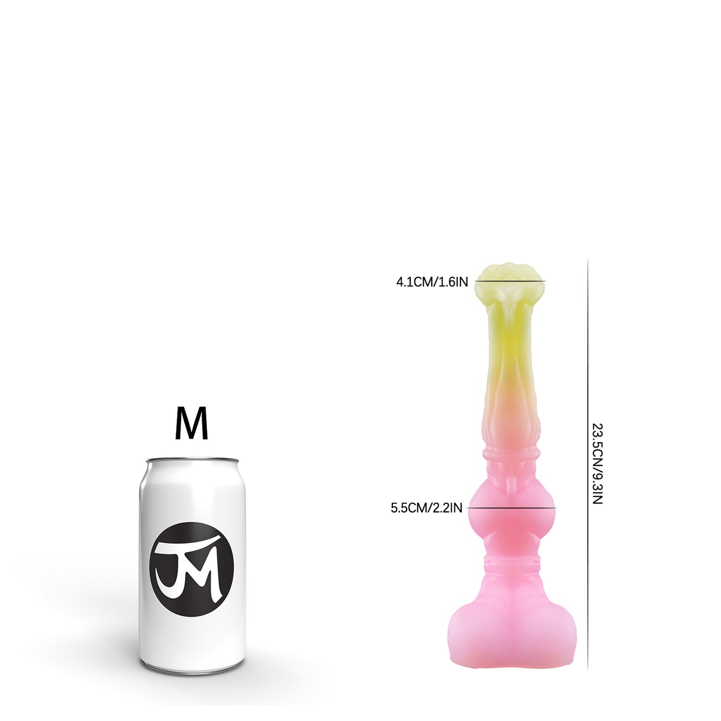 SWISOK Magga - Fantasy Dildo-14,4 Zoll Pferde knete Dildo-Trompeten form Pferd Dildo