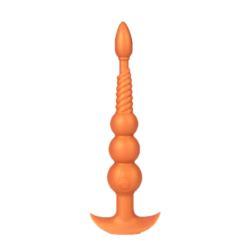 Rama - Silicone Anal Beads  - 3 Anal Balls With Tail - Anal Trainer