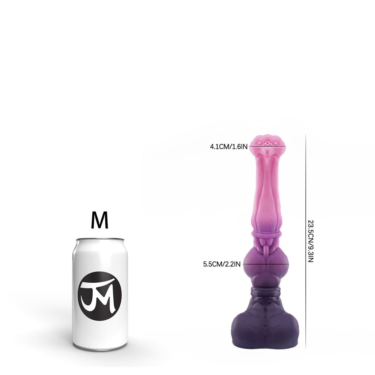 SWISOK Magga - Fantasy Dildo-14,4 Zoll Pferde knete Dildo-Trompeten form Pferd Dildo