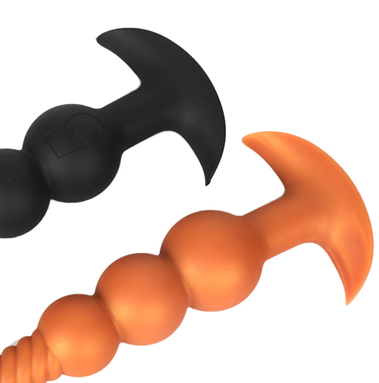 Rama - Silicone Anal Beads  - 3 Anal Balls With Tail - Anal Trainer