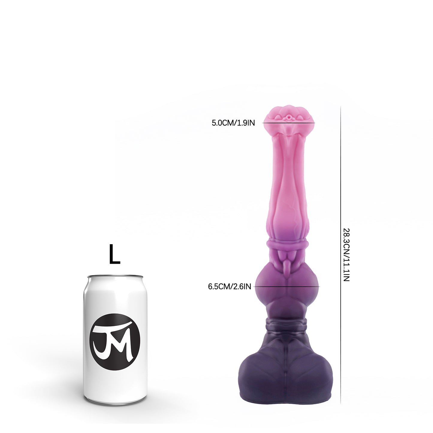 SWISOK Magga - Fantasy Dildo-14,4 Zoll Pferde knete Dildo-Trompeten form Pferd Dildo