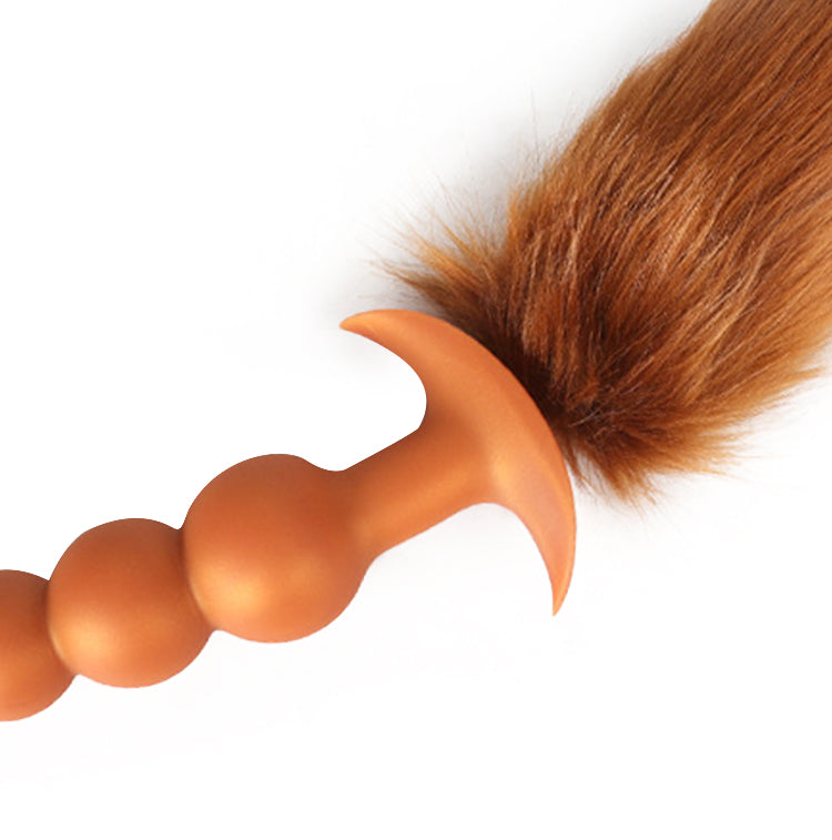 Rama - Silicone Anal Beads  - 3 Anal Balls With Tail - Anal Trainer