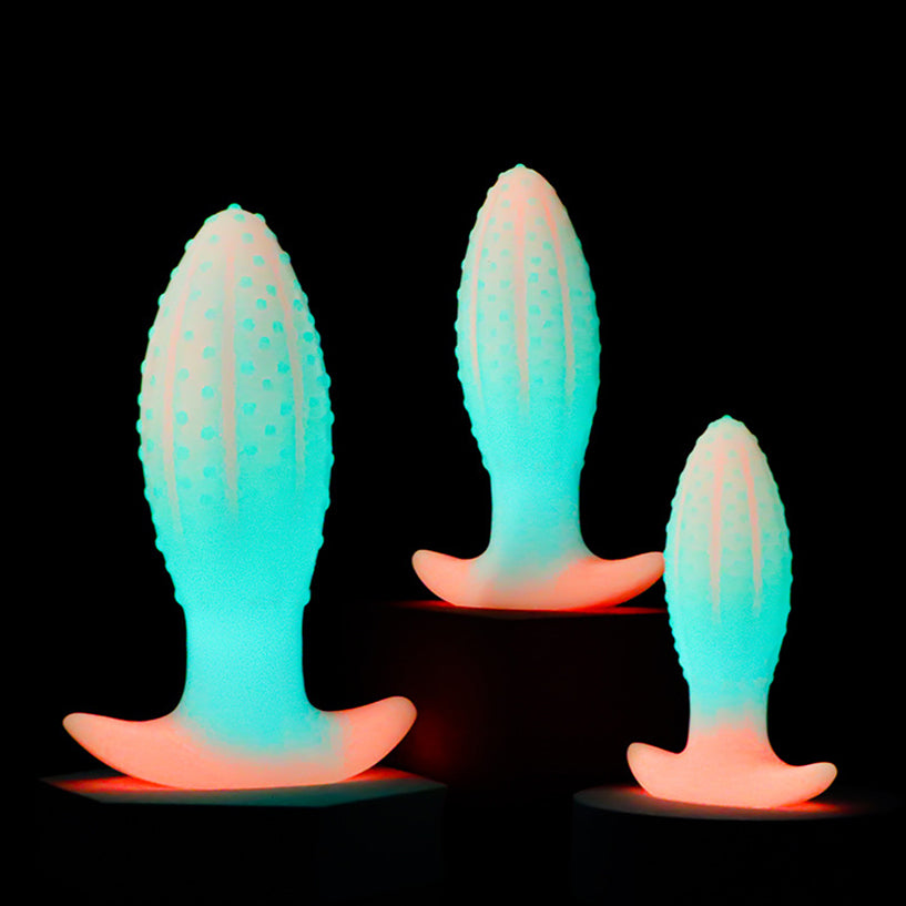 Ananas-Butt-Plug - Glow im dunklen Hintern-Stecker-Anal-Sex-Spielzeug