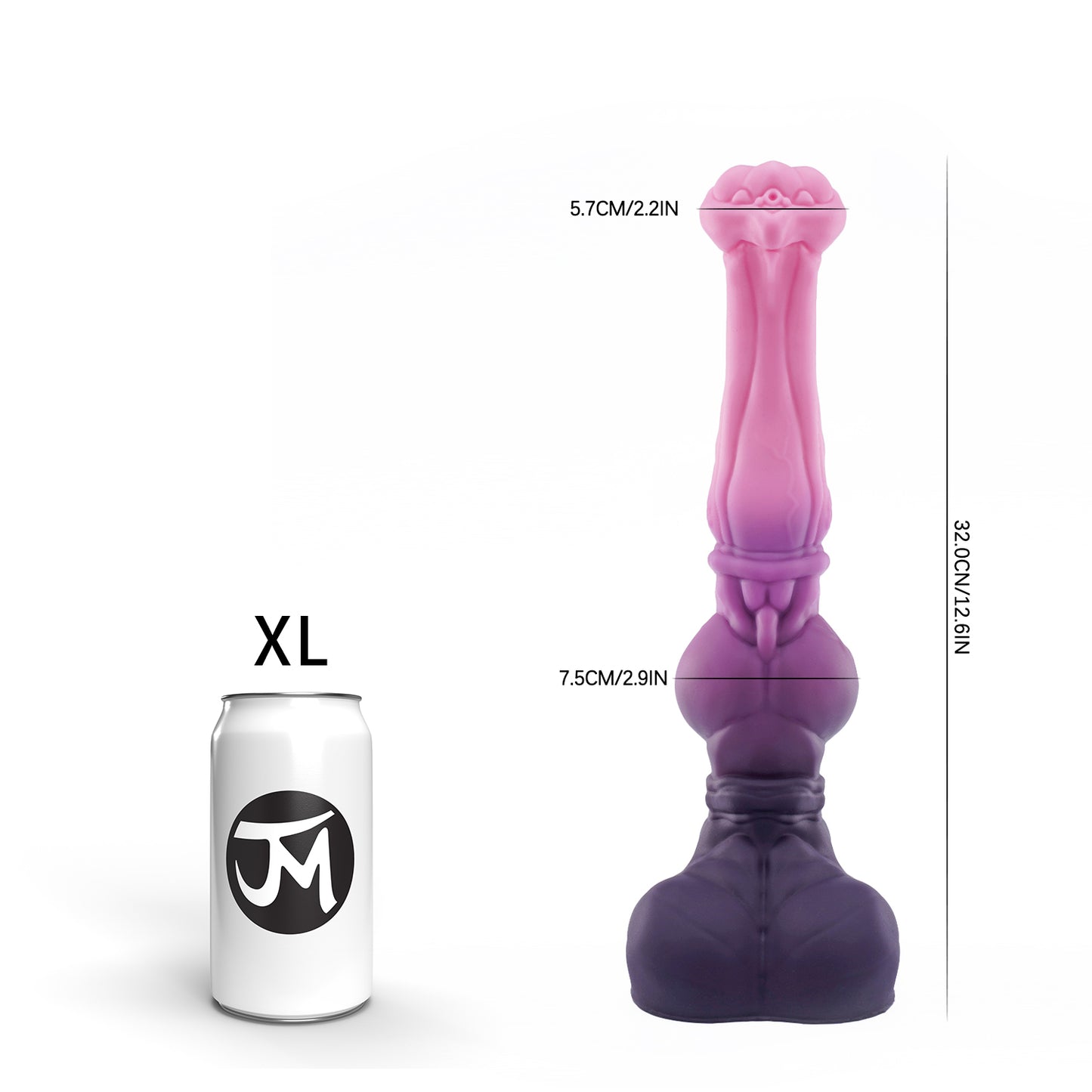 SWISOK Magga - Fantasy Dildo-14,4 Zoll Pferde knete Dildo-Trompeten form Pferd Dildo