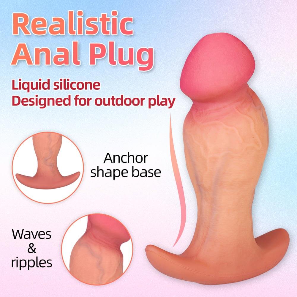 6_Inch_Realistic_Dildo_Huge_Butt_Plug_Anal_Dildo_Wearable_Dildo_Prostate_Massager_2