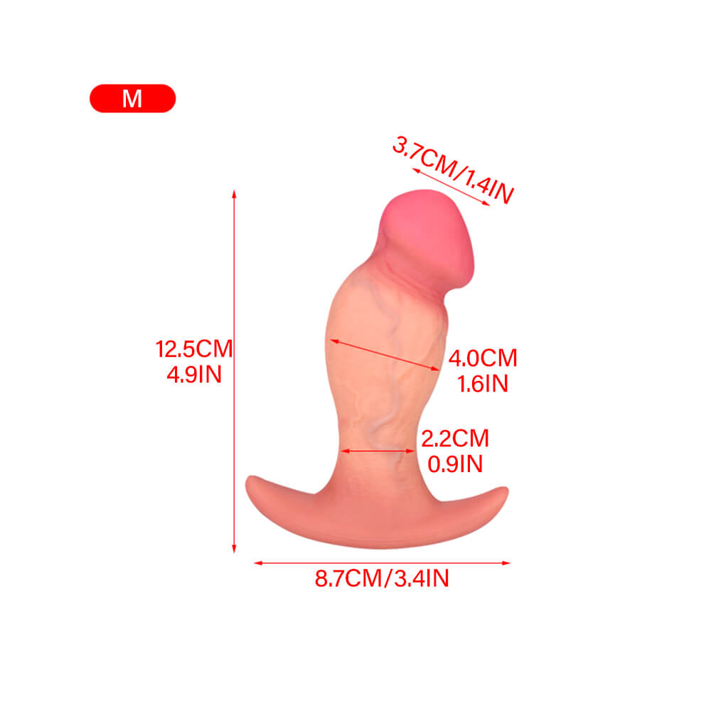 6_Inch_Realistic_Dildo_Huge_Butt_Plug_Anal_Dildo_Wearable_Dildo_Prostate_Massager_Size_L