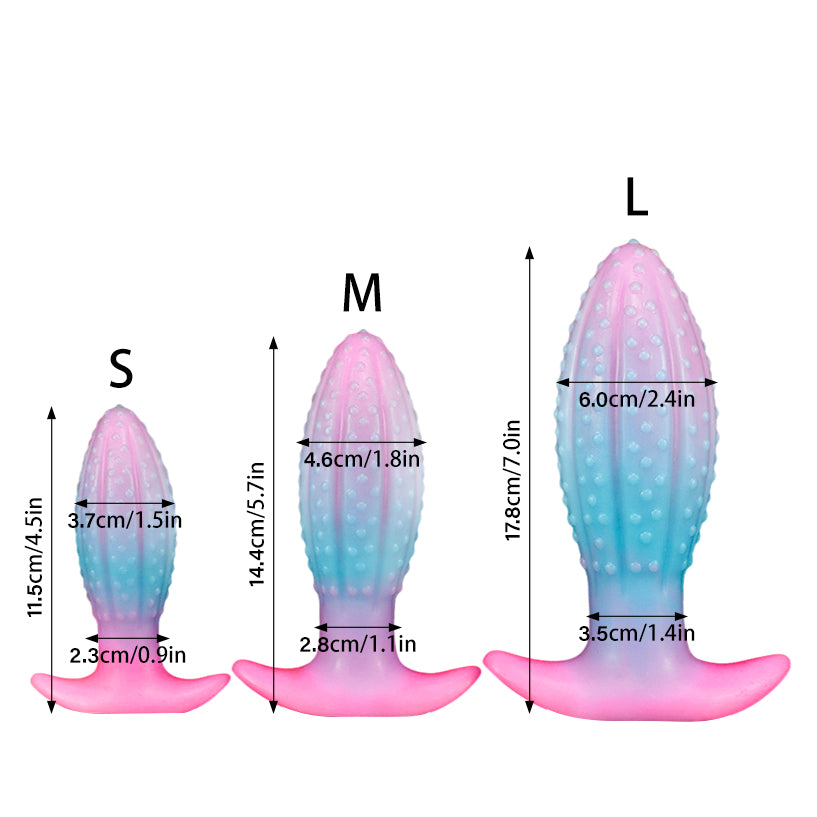 Ananas-Butt-Plug - Glow im dunklen Hintern-Stecker-Anal-Sex-Spielzeug