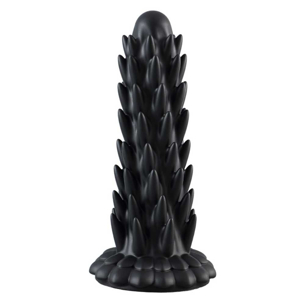 Burr - 9 Inch Spiked Dildo - Silicone Dildo - Huge Anal Dildo