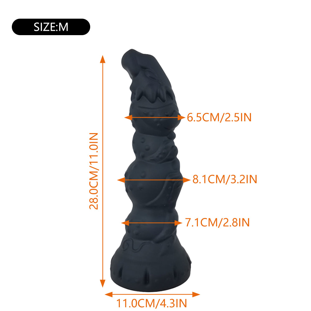 Animal-Dildo-4Knots-Dildo-Anal-Toys-With-Suction-Cup-black-sizeM