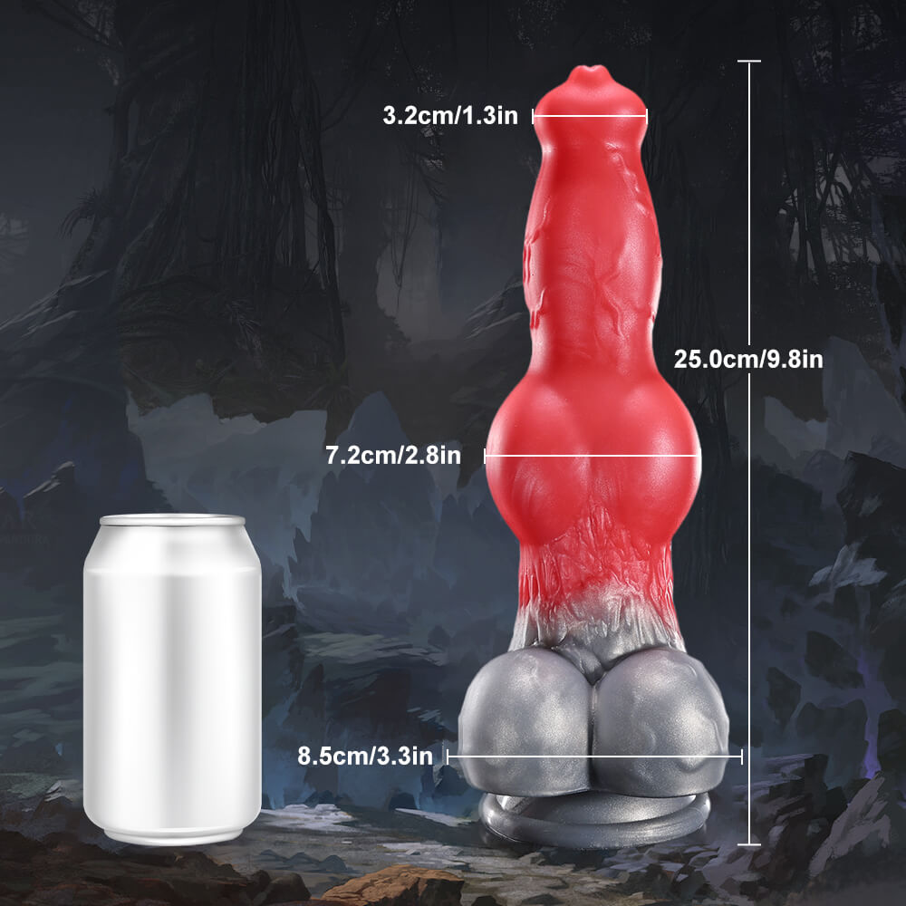 Casper - 9.8 Inch Dog Dildo - Knot Dildo - Wolf Dildo