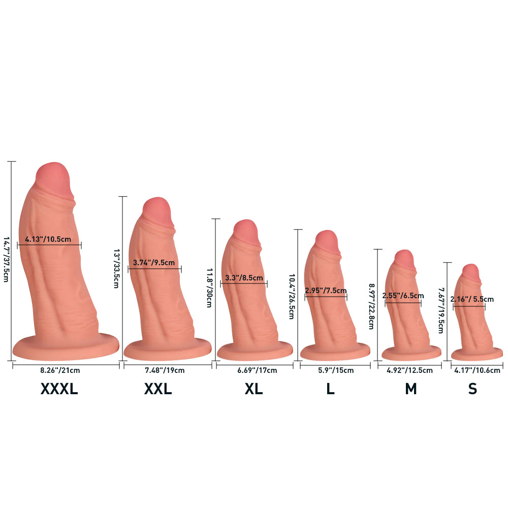 Doral - 14 Inch Realistic Dildo - Silicone Huge Dildo