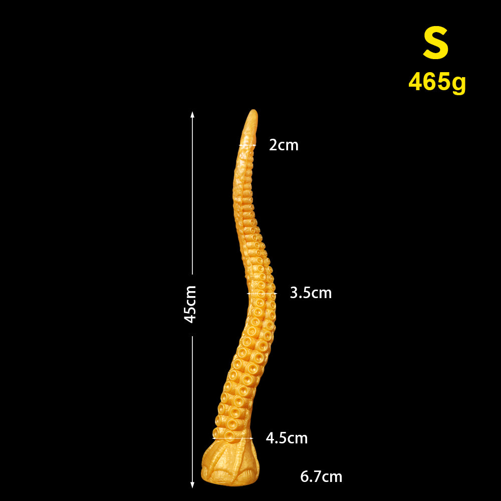 Fantasy_Siren_Dildo_Tentacle_Dildo-Silicone_Suction_Cup_Dildo-yellow_Size S