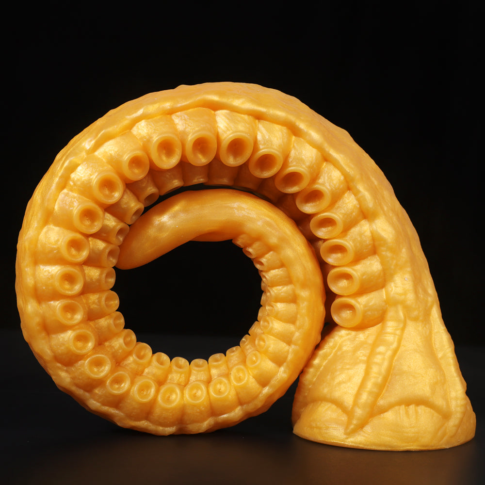 Fantasy_Siren_Dildo_Tentacle_Dildo-Silicone_Suction_Cup_Dildo-yellow_curved