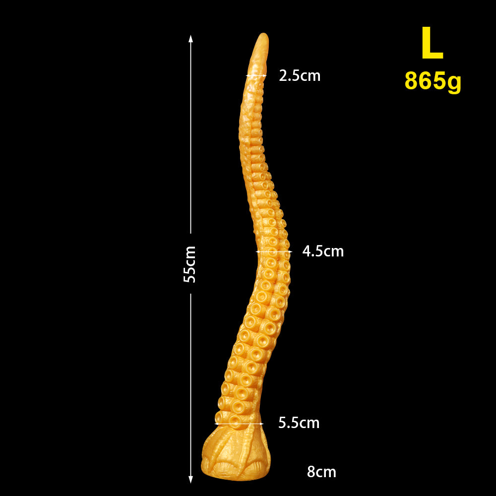 Fantasy_Siren_Dildo_Tentacle_Dildo-Silicone_Suction_Cup_Dildo-yellow_size L