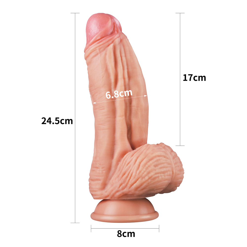 Aegis - Ultra Realistic Dildo - 9.6 Inch Suction Cup Dildo