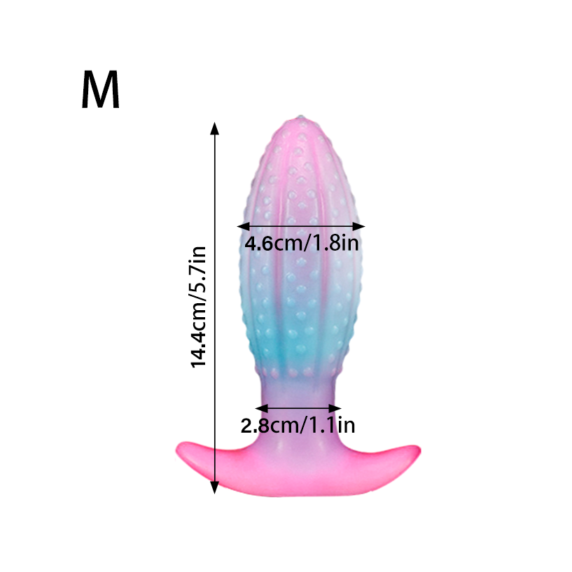 Ananas-Butt-Plug - Glow im dunklen Hintern-Stecker-Anal-Sex-Spielzeug