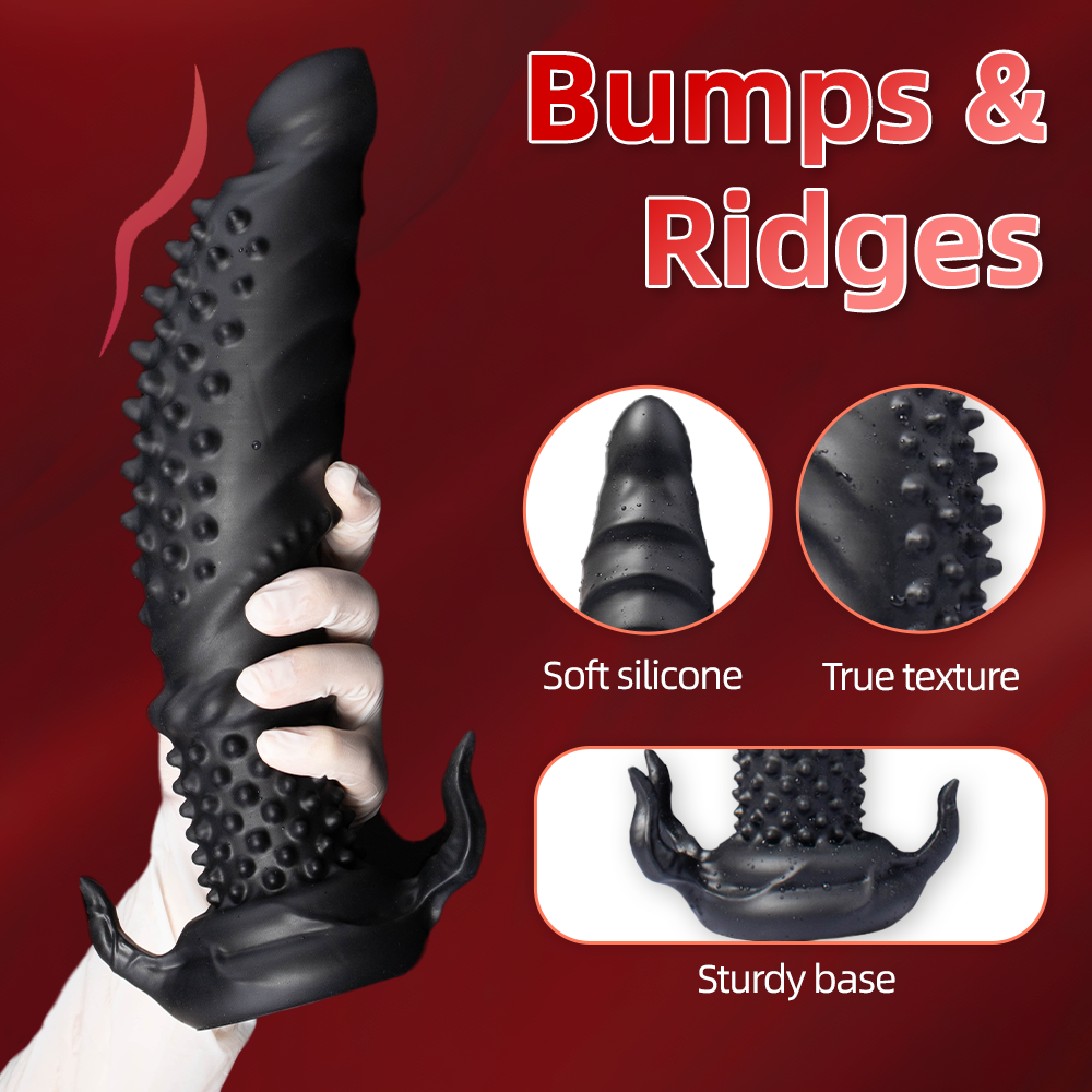 Monster-Dildo-Soft-Bumpy-Dildo-Weird-Liquid-Silicone-Dildo-2