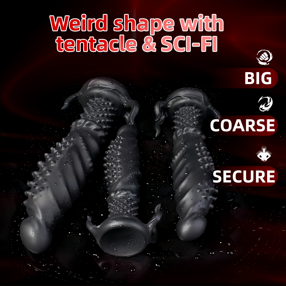 Monster-Dildo-Soft-Bumpy-Dildo-Weird-Liquid-Silicone-Dildo-4