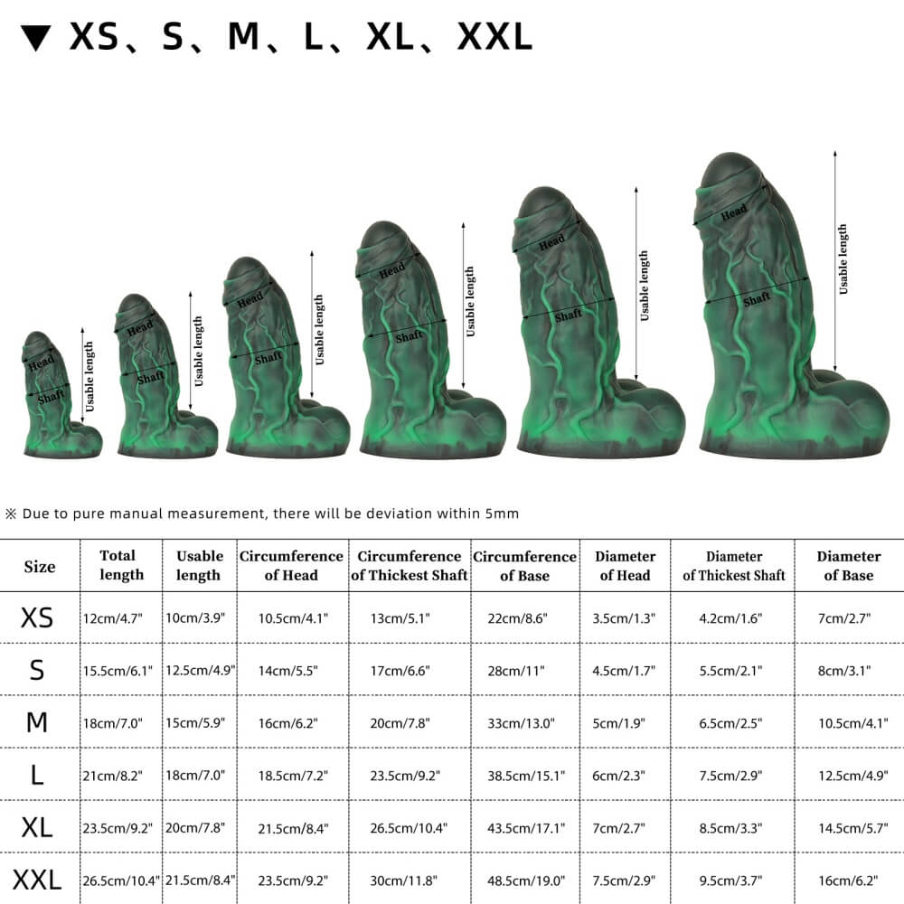 Nothosaur_BANNER_Fantasy_Dildo_Monster_Dildo_Size_Chart