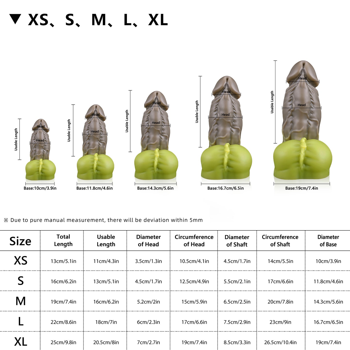 Nothosaur_HOGGE_Fantasy_Dildo_Monster_Dildo_9.8_Inch_Orc_Dildo_Size_Chart