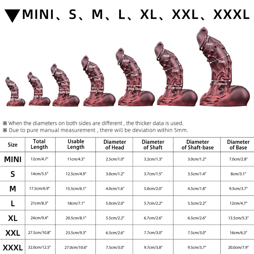 Nothosaur_OAK_Fantasy_Dildo_Half_Orc_Dlido_12.5_Inch_Monster_Dildo_Size_Chart