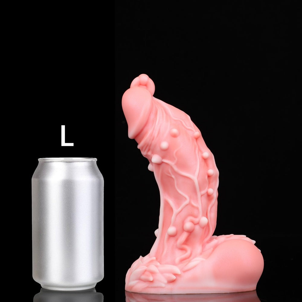 Nothosaur_OAK_Fantasy_Dildo_Half_Orc_Dlido_12.5_Inch_Monster_Dildo_White Peach_Size_L