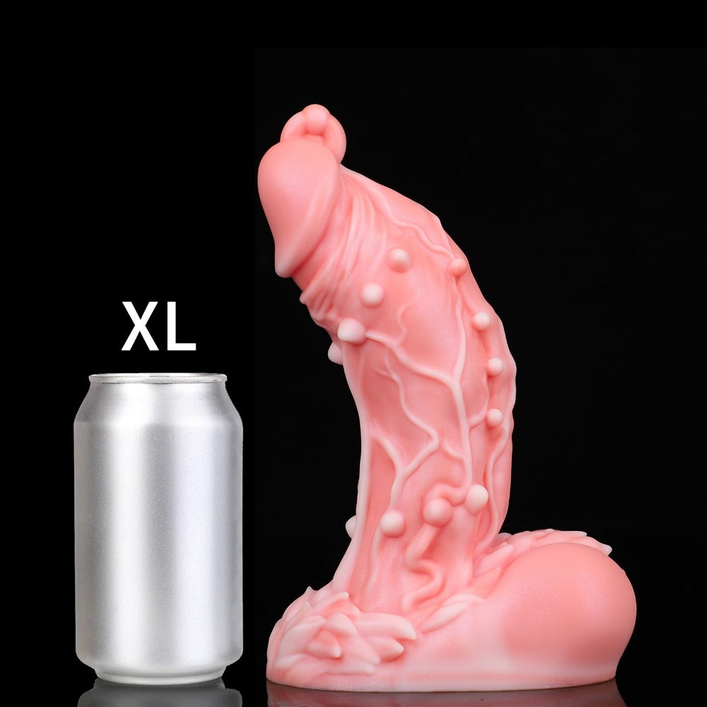 Nothosaur_OAK_Fantasy_Dildo_Half_Orc_Dlido_12.5_Inch_Monster_Dildo_White Peach_Size_XL