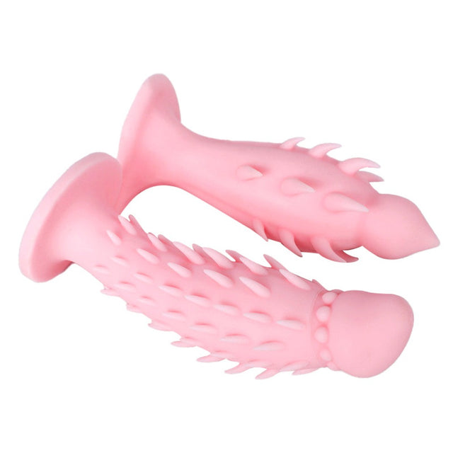 Pink-Dildo-Spiked-Dildo-Female-Sex-Toys-4