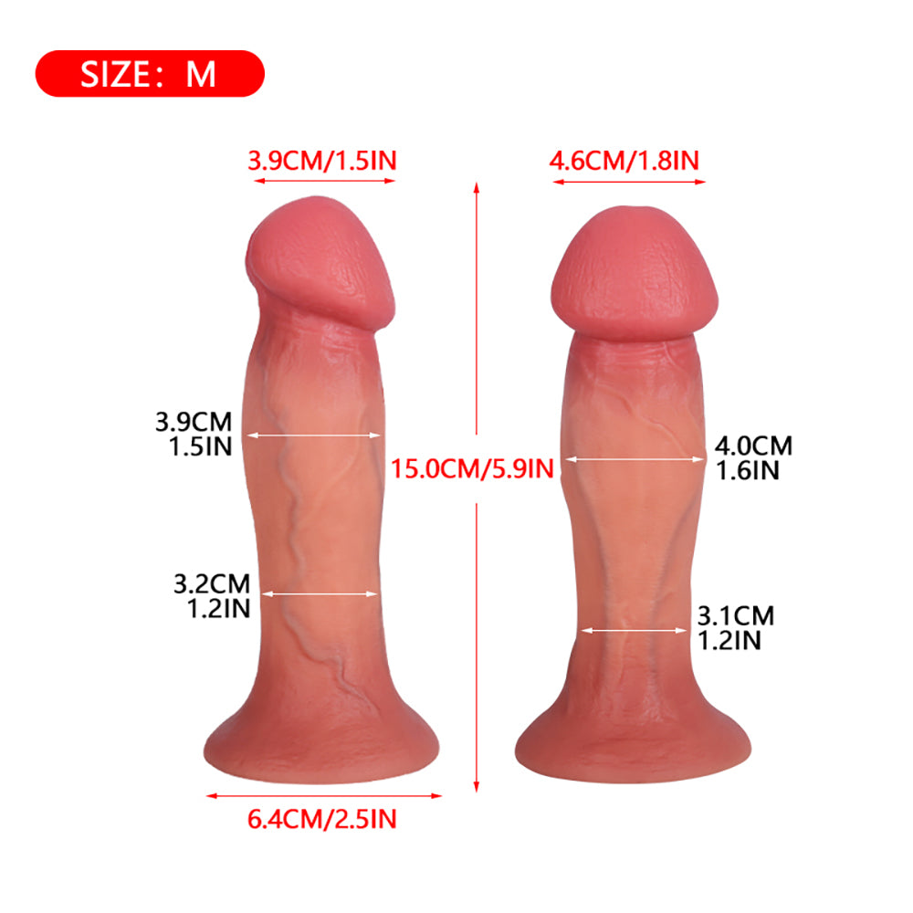 Realistic-Dildo-Anal-Dildos-Large-Glans-manual-size-M