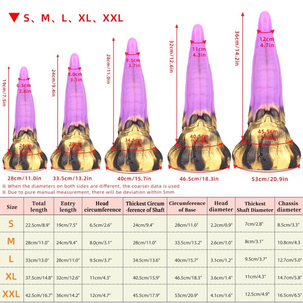 SWISOK_Syvern_Fantasy_Dragon_Dildo_Tongue_Monster_Dildo_Tentacle_Dildo_Size_Chart