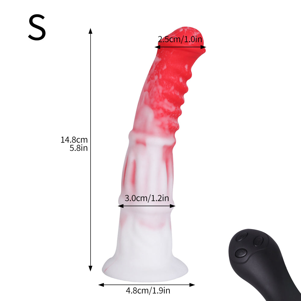 Gode de Cheval de 10,6 Pouces - Gode Fantaisie en Silicone - Gode de Coq de Cheval Noble