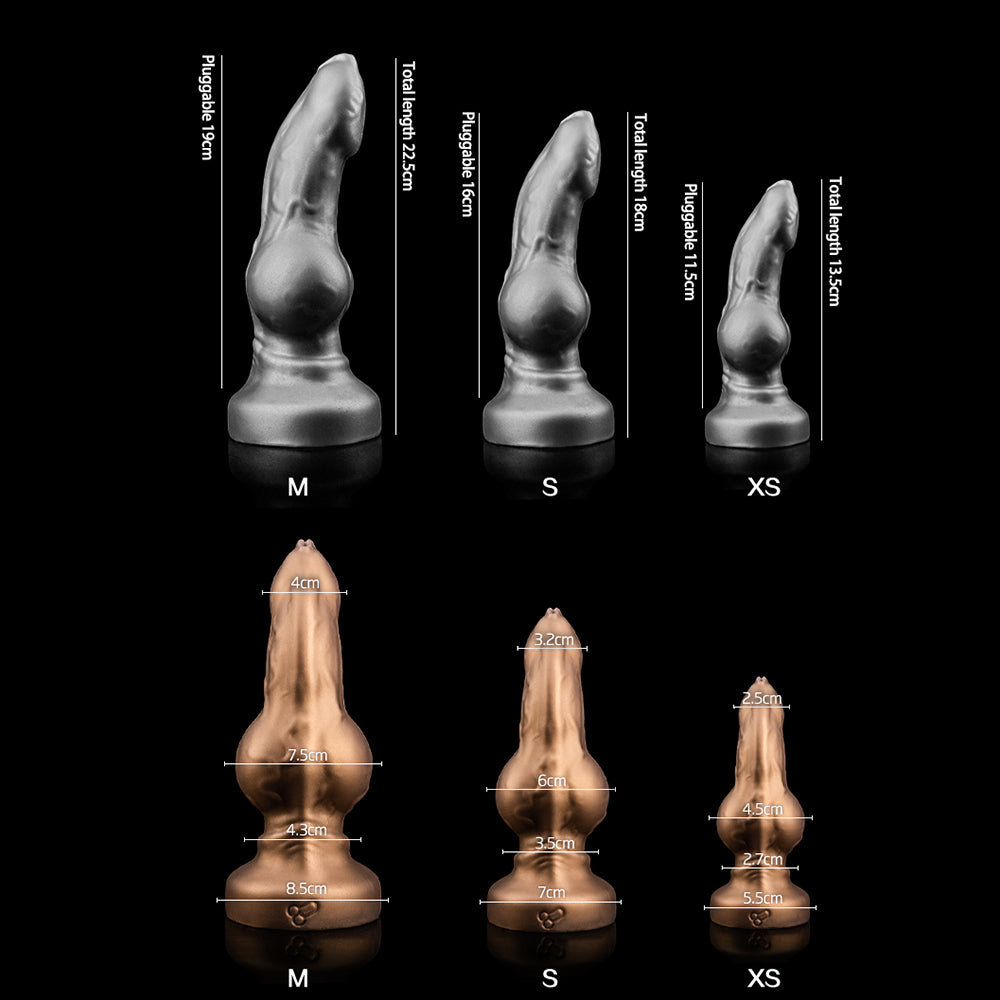 Silicone Knot Dildo - Realistic Dildo - Size Chart