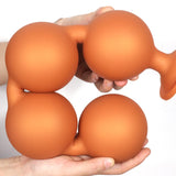 Orbis - Suction Cup Anal Beads - Large Silicone Anal Balls - Anal Sex Toy