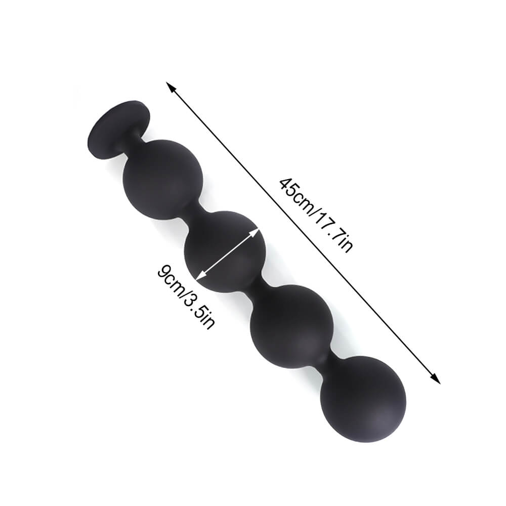 Orbis - Suction Cup Anal Beads - Large Silicone Anal Balls - Anal Sex Toy