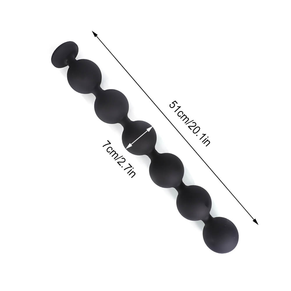 Orbis - Suction Cup Anal Beads - Large Silicone Anal Balls - Anal Sex Toy