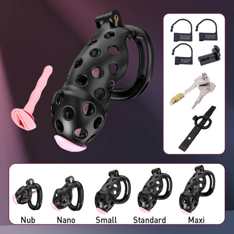 ensnare-chastity-cage-with-belt-5-colors-sizes-black