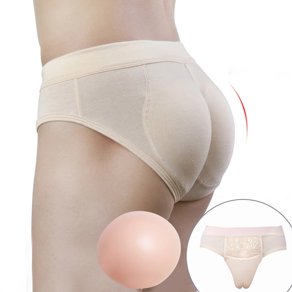 Gaff Panties with Silicone Hip Pads for Cross Dressing Men