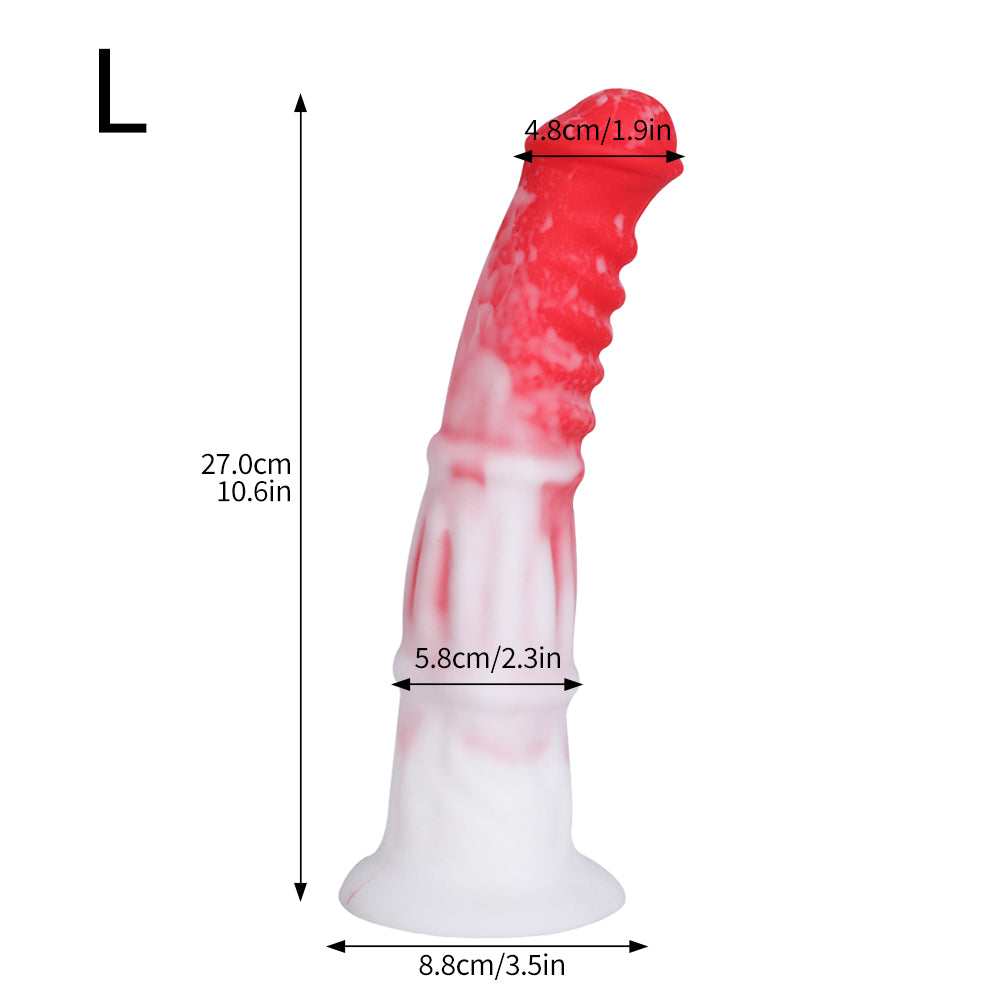 Poppy-10,6 Zoll Pferd Dildo-Silikon Fantasy Dildo-Edler Pferde hahn Dildo