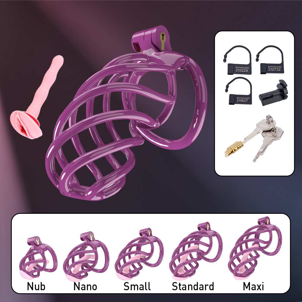 omazor-chastity-cage-resin-penis-cage-purple