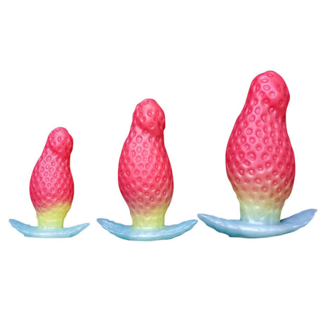 strawberry-pink-anal-plug-cute-silicone-butt-plug-2