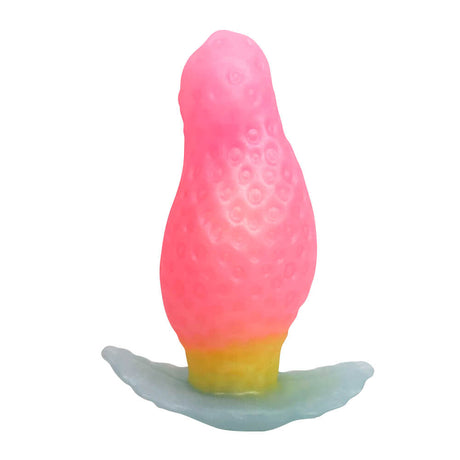 strawberry-pink-anal-plug-cute-silicone-butt-plug-4