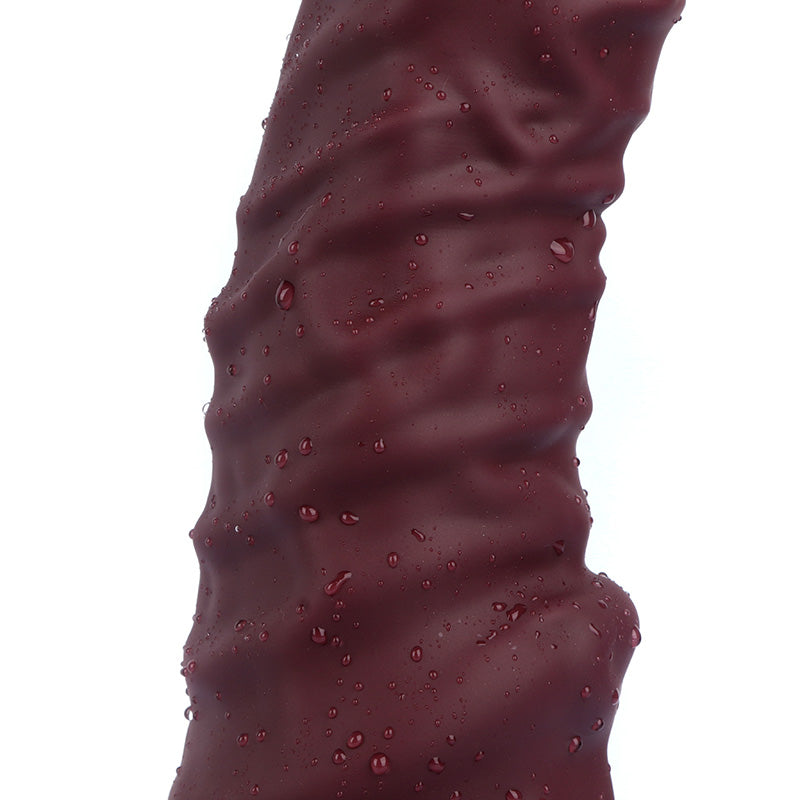 Horse dildo-Ultra Realistic Animal Dildo-Silicone Dildo-Gold-Dark red-9