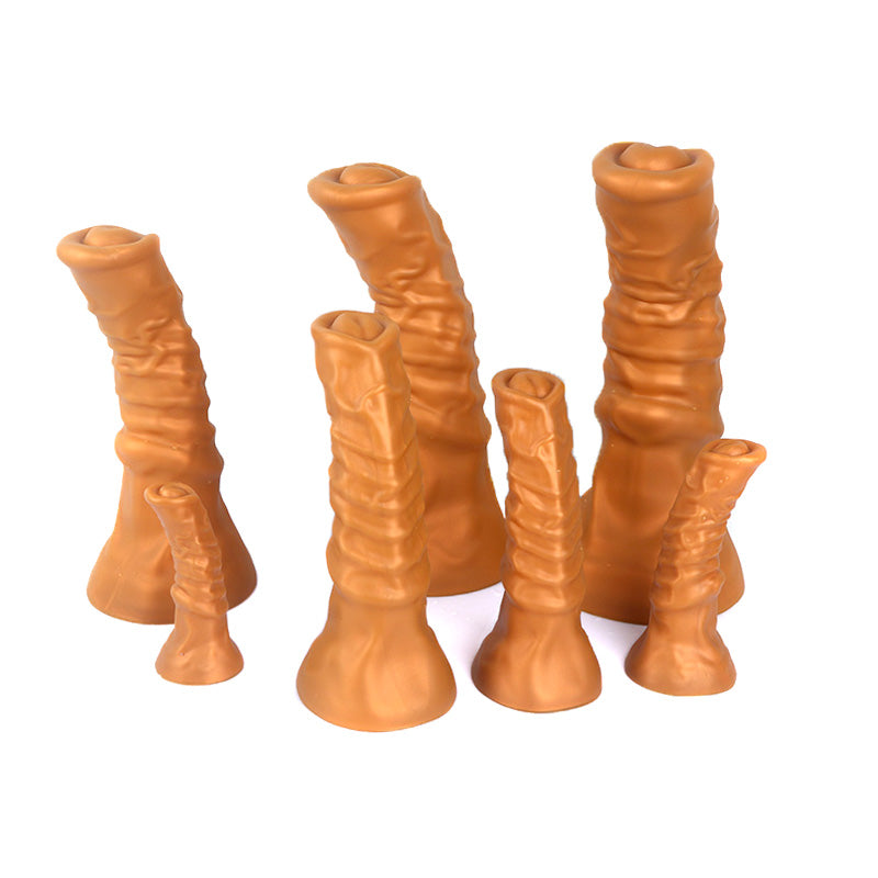 Horse dildo-Ultra Realistic Animal Dildo-Silicone Dildo-Gold-7