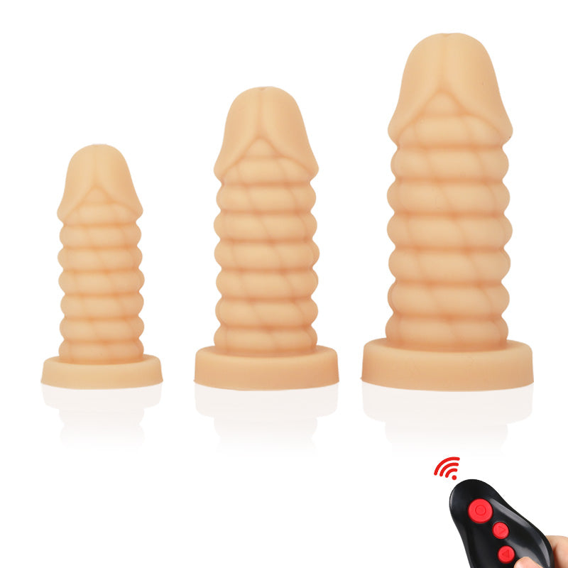 Tank Vibrating Dildo - USB Rechargeable Dildo - 10 Vibration Modes - 3 Size Silicone Dildo