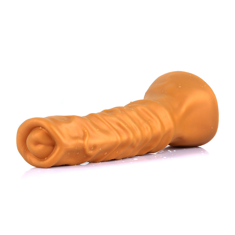 Horse dildo-Ultra Realistic Animal Dildo-Silicone Dildo-Gold-4