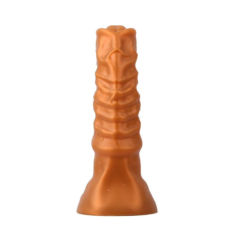 Horse dildo-Ultra Realistic Animal Dildo-Silicone Dildo-Gold-1